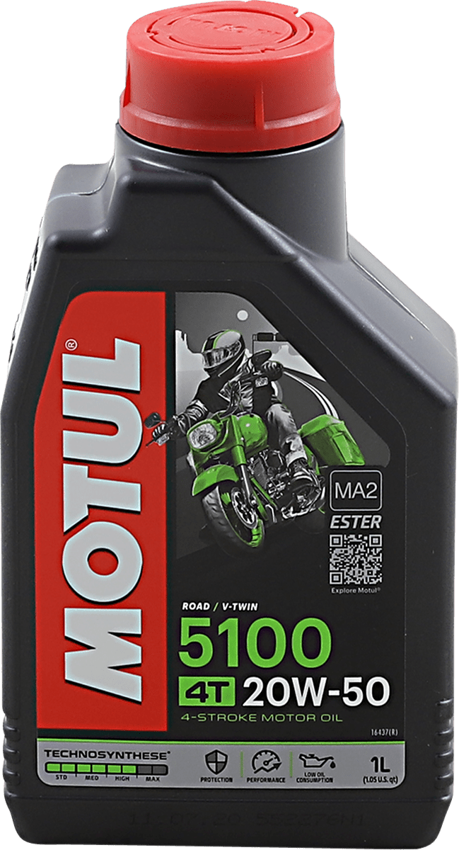 MOTUL 5100 4T Synthetic Blend Oil 20W-50 1L 109944 - Kelly Motorsports