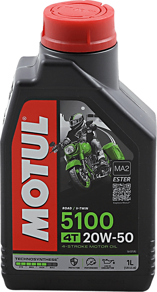 MOTUL 5100 4T Synthetic Blend Oil 20W-50 1L 109944 - Kelly Motorsports