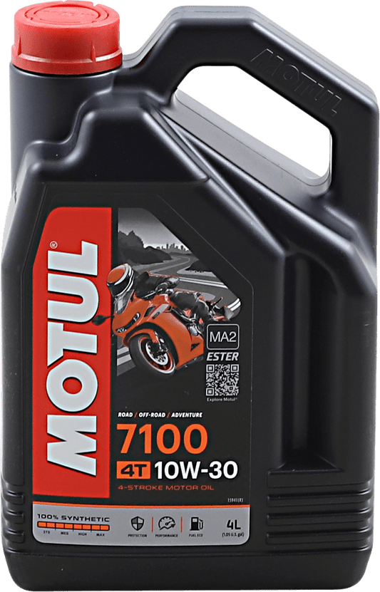 MOTUL 7100 4T Synthetic Oil 10W-30 4L 104090 - Kelly Motorsports