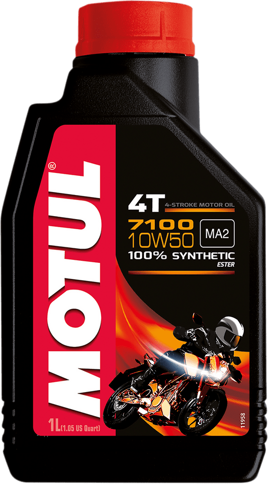 MOTUL 7100 4T Synthetic Oil 10W-50 1L 104097 - Kelly Motorsports