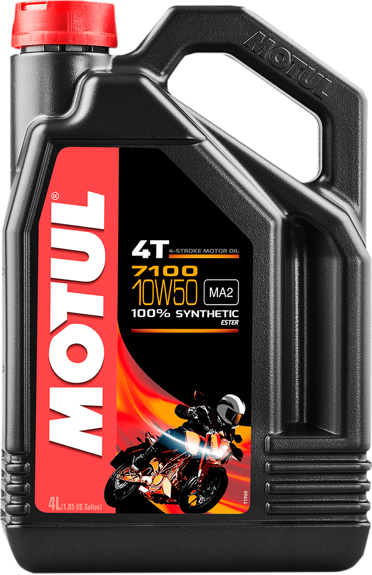 MOTUL 7100 4T Synthetic Oil 10W-50 4L 104098 - Kelly Motorsports