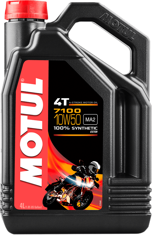 MOTUL 7100 4T Synthetic Oil 10W-50 4L 104098 - Kelly Motorsports
