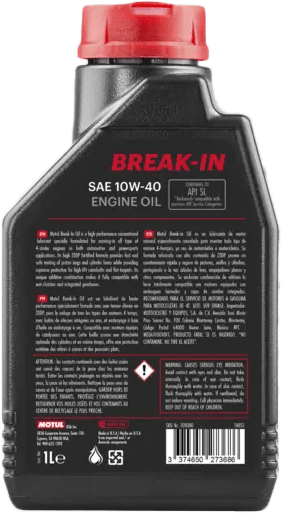 Motul Break In Mineral Engine Oil 4t 10w40 1l 108080 - Kelly Motorsports