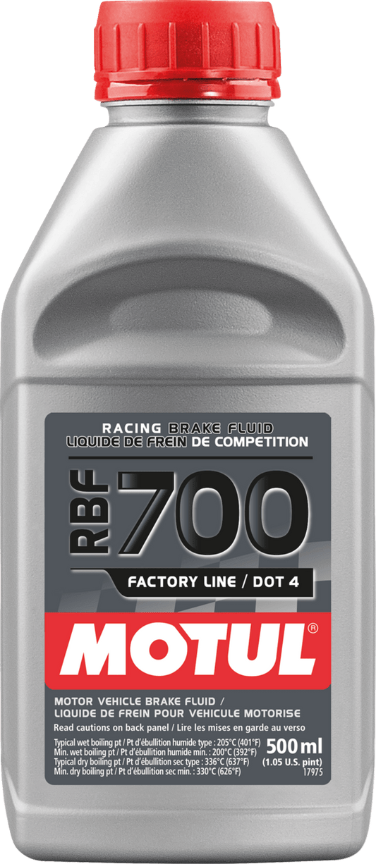 MOTUL RBF Factory DOT 4 Brake Fluid 500 ml 111257 - Kelly Motorsports