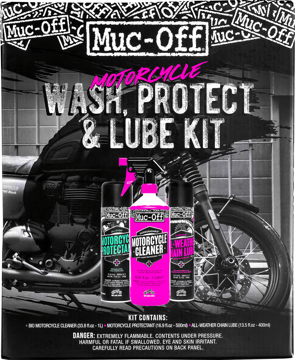 MUC-OFF USA Motorcycle Wash, Protect & Lube Kit 20095US - Kelly Motorsports