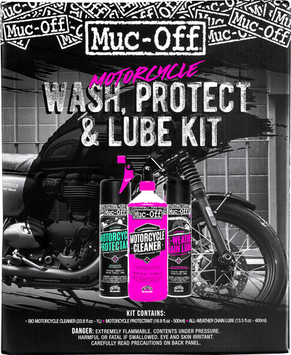 MUC-OFF USA Motorcycle Wash, Protect & Lube Kit 20095US - Kelly Motorsports