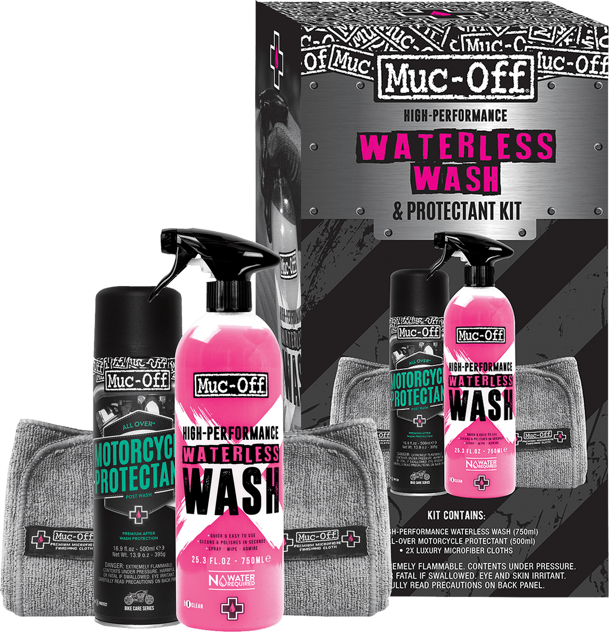 MUC-OFF USA Motorcycle Waterless Wash & Protectant Kit 20029US - Kelly Motorsports