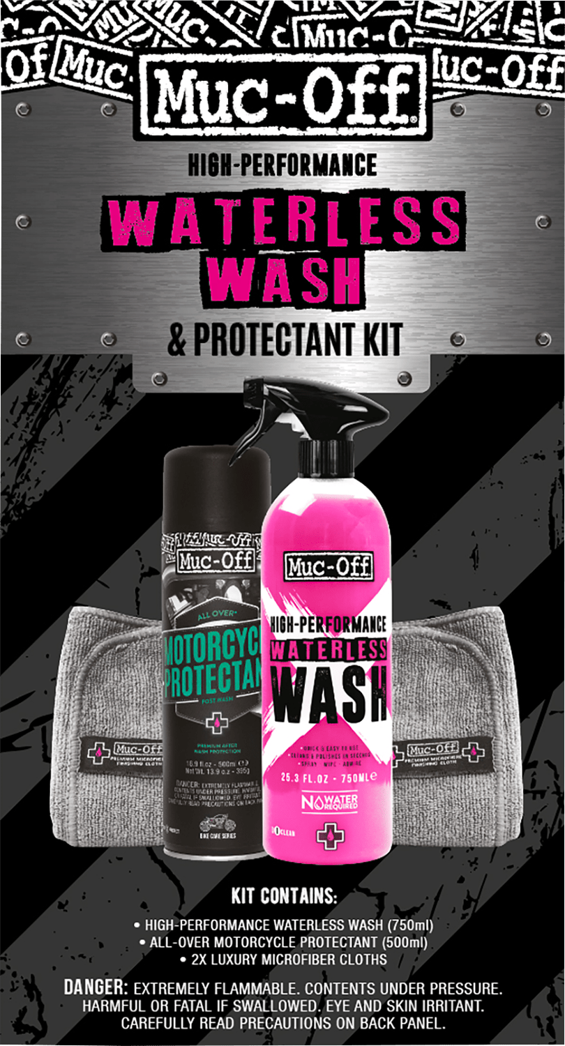 MUC-OFF USA Motorcycle Waterless Wash & Protectant Kit 20029US - Kelly Motorsports