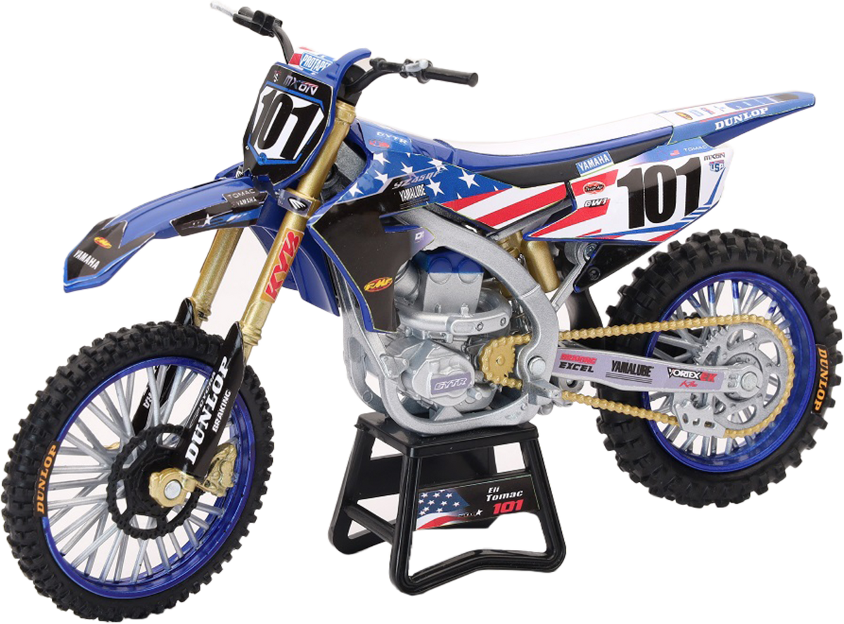 New-Ray 1:12 Scale MXON Yamaha YZ450F Eli Tomac #101 Die-Cast Dirt Bike Replica - Kelly Motorsports