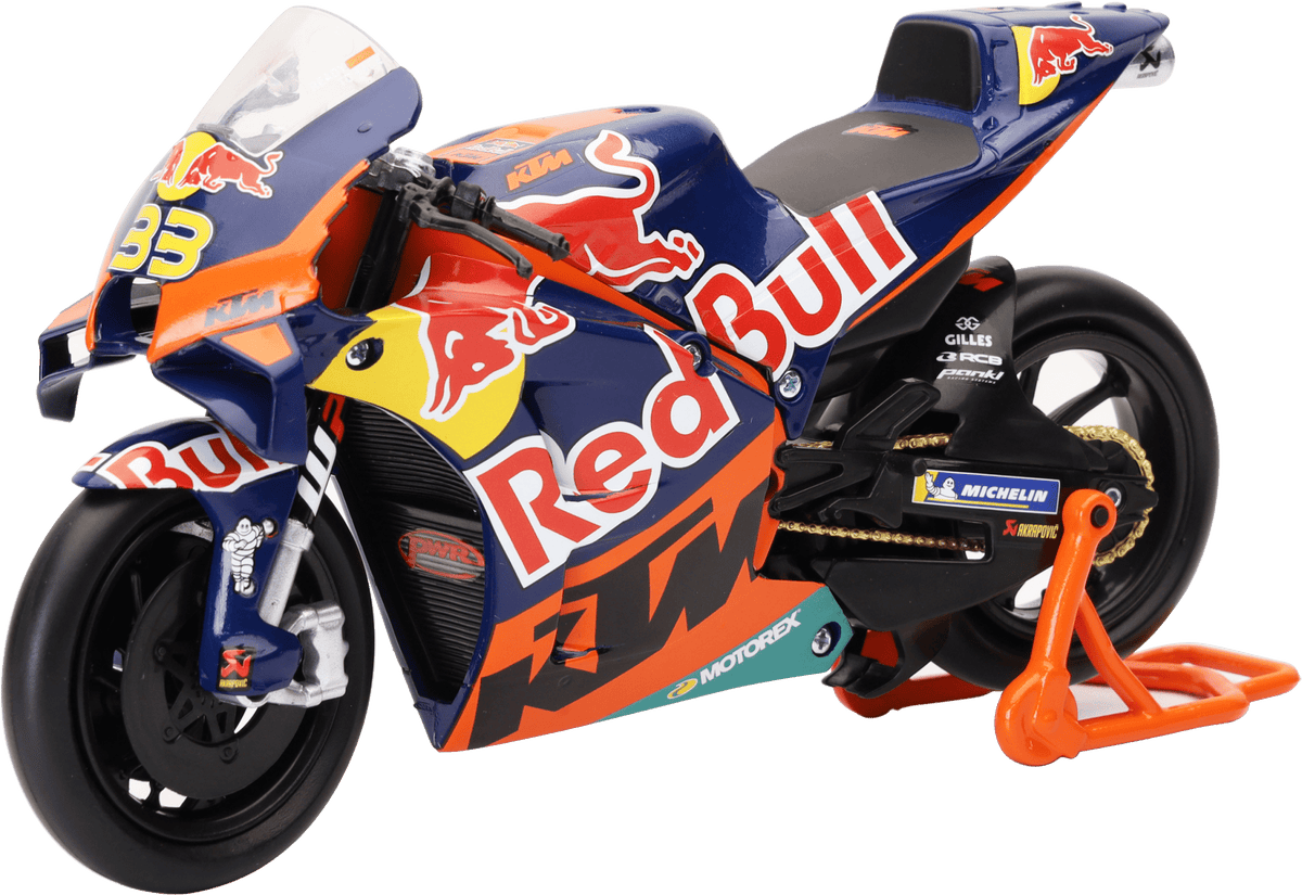New-Ray 1:12 Scale Red Bull KTM Brad Binder Die-Cast MotoGP Bike Replica - Kelly Motorsports