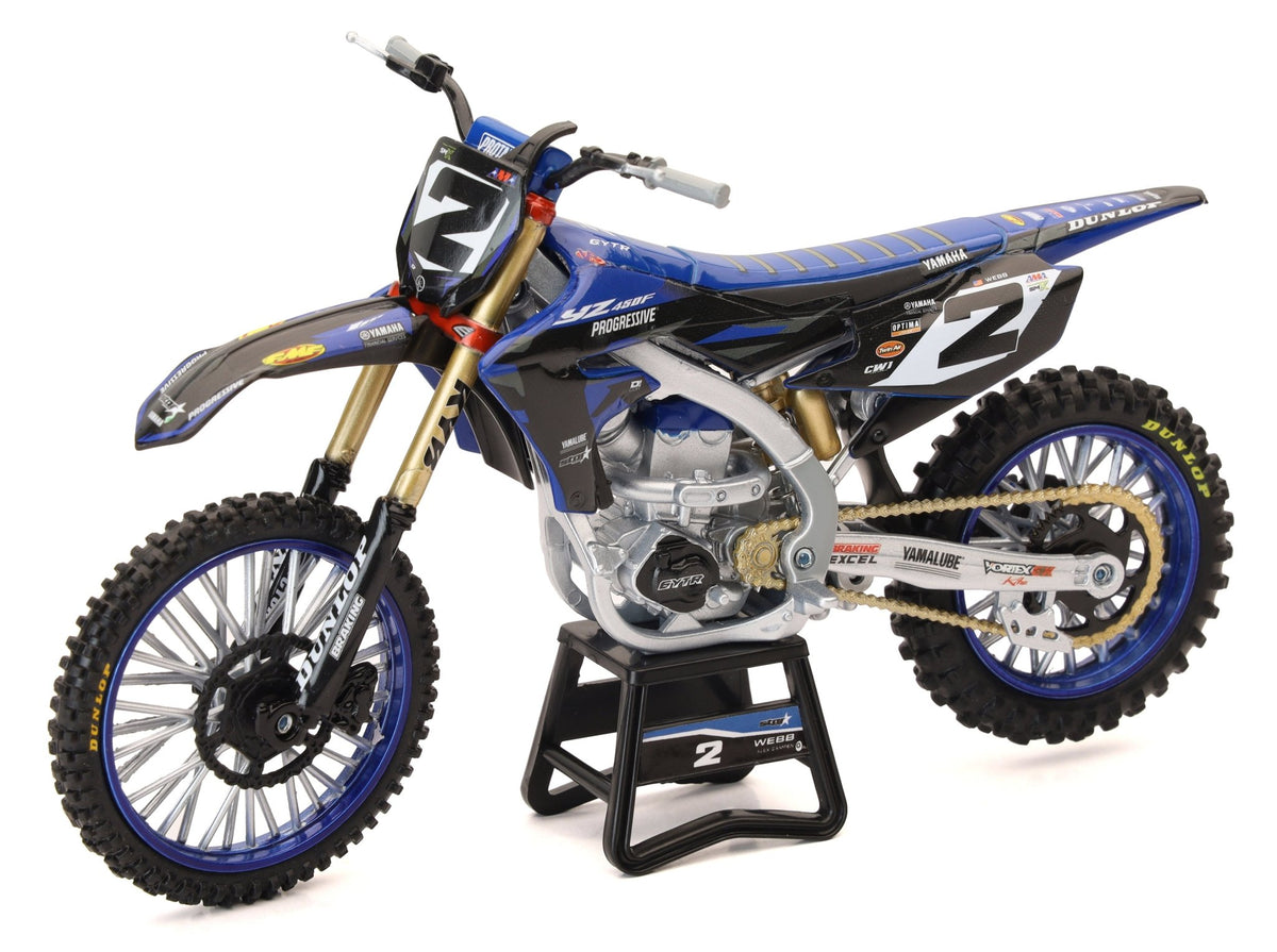 New-Ray 1:12 Scale Yamaha Factory Racing Cooper Webb Die-Cast Dirt Bike Replica - Kelly Motorsports