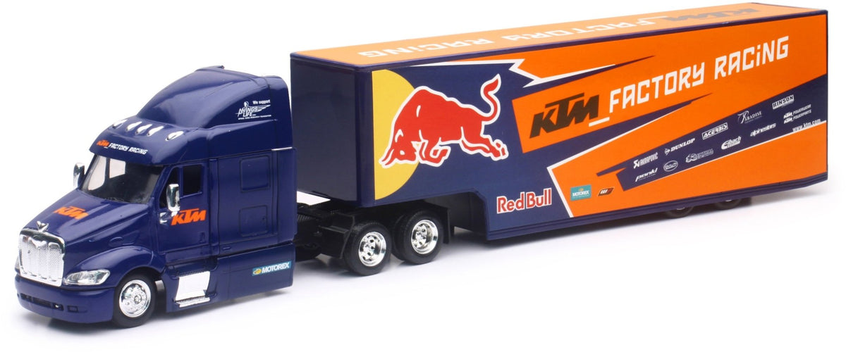 New-Ray 1:43 Scale Red Bull KTM #17 Race Semi Truck Die-Cast Replica - Kelly Motorsports