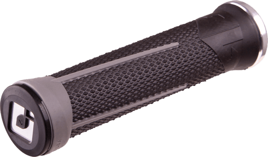 ODI Ag 1 MTB/BMX Grips Black and Graphite with Silver - Part D35A1BH-S - Kelly Motorsports