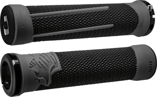 ODI Ag 2 MTB/BMX Grips Black/Graphite with Lock-On System - Part D35A2BH-B - Kelly Motorsports