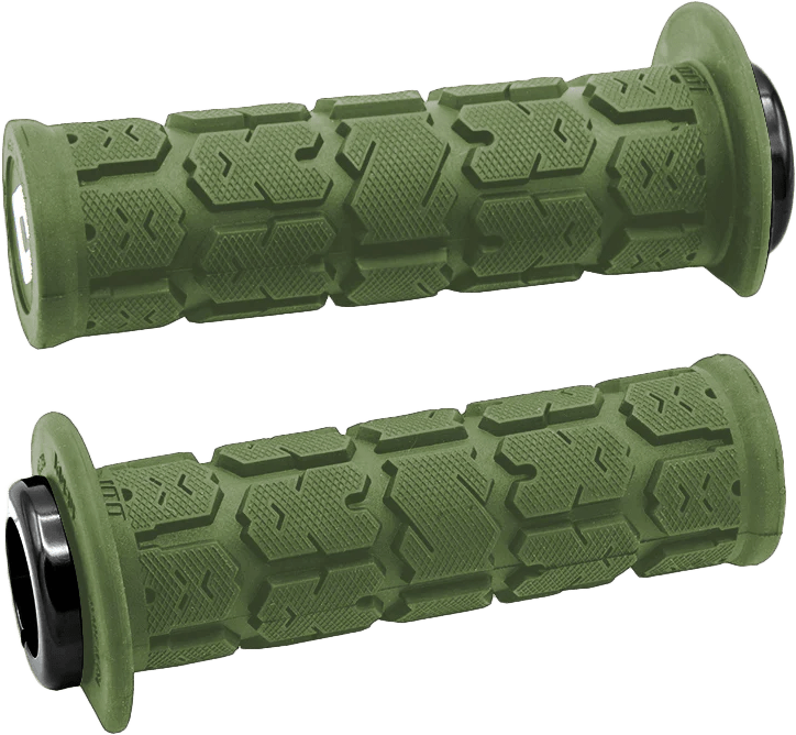 ODI ATV Rogue 2.1 Grip J33RGAG-B – 125mm Army Green and Black with Lock-On Technology - Kelly Motorsports