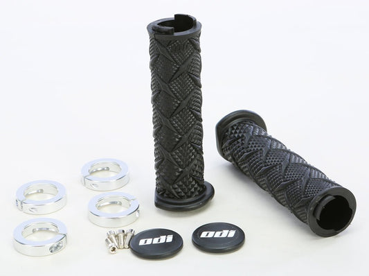 ODI ATV X Treme Lockon Grip Black/Silver J30XTB-S - Kelly Motorsports