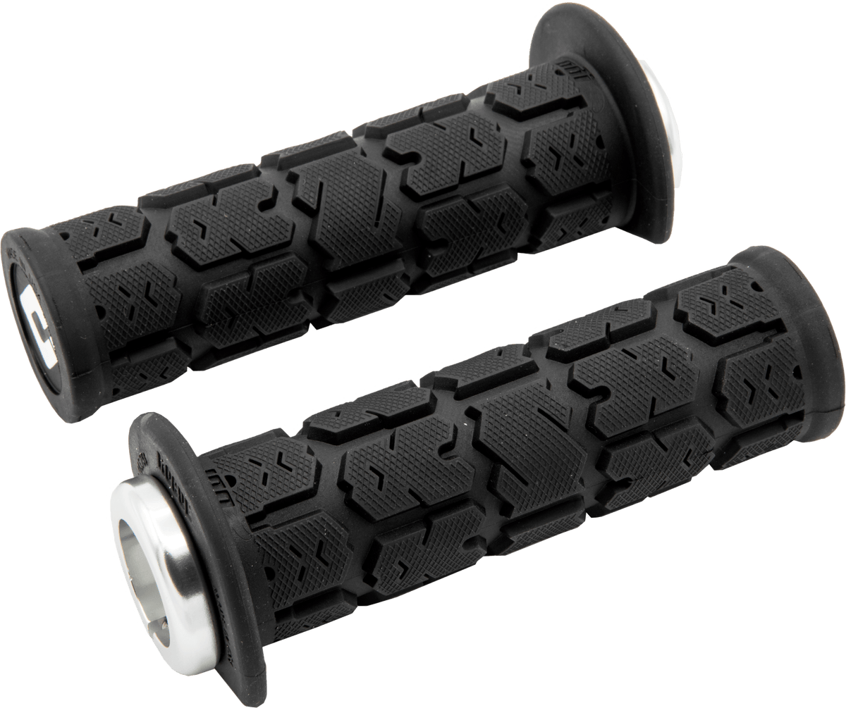 ODI J33RGB-S ATV/PWC Rogue Lock-On Grip 125mm Black and Silver - Kelly Motorsports