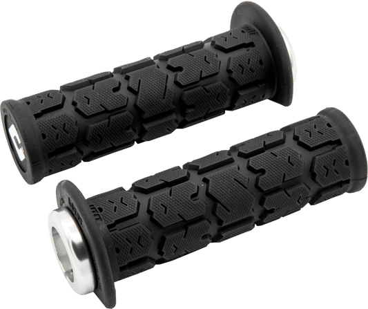 ODI J33RGB-S ATV/PWC Rogue Lock-On Grip 125mm Black and Silver - Kelly Motorsports