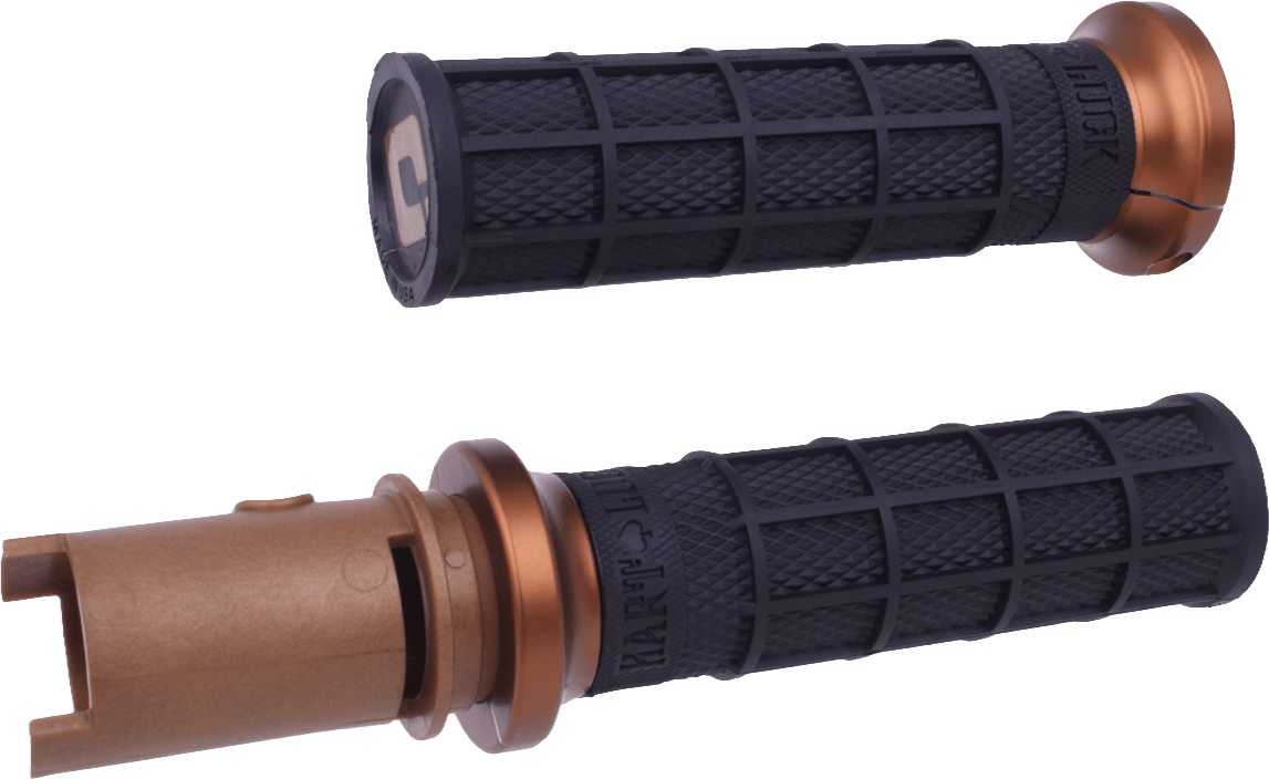 ODI Lock On Hart Luck Full Waffle Grip for Harley-Davidson CVO '23-'24 – Black/Bronze - Kelly Motorsports