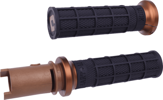 ODI Lock On Hart Luck Full Waffle Grip for Harley-Davidson CVO '23-'24 – Black/Bronze - Kelly Motorsports