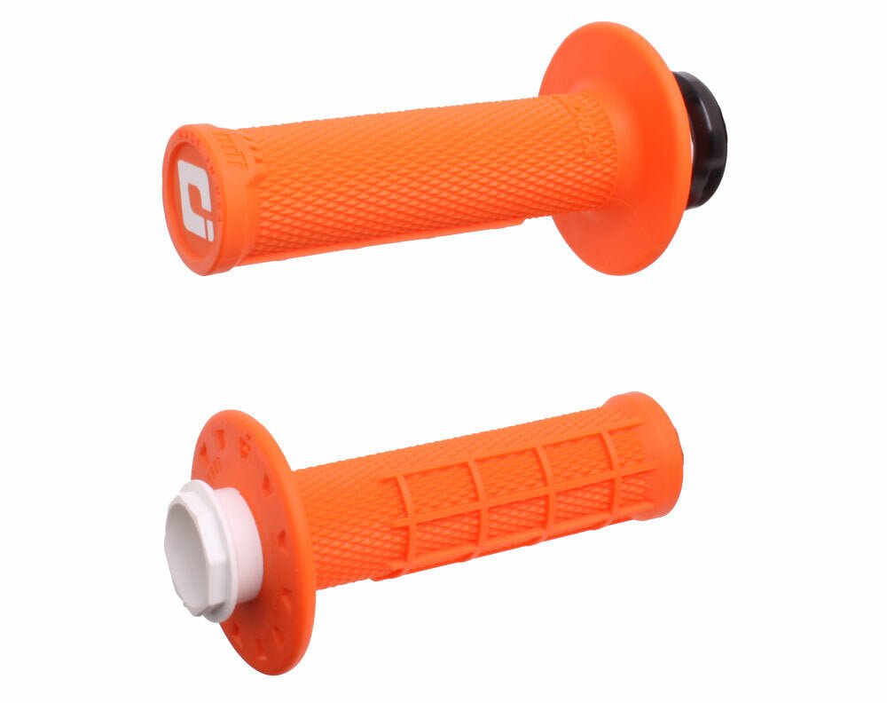 ODI Micro X Lock-On Grips Half Waffle Orange/Black - Model H36MXO - Kelly Motorsports