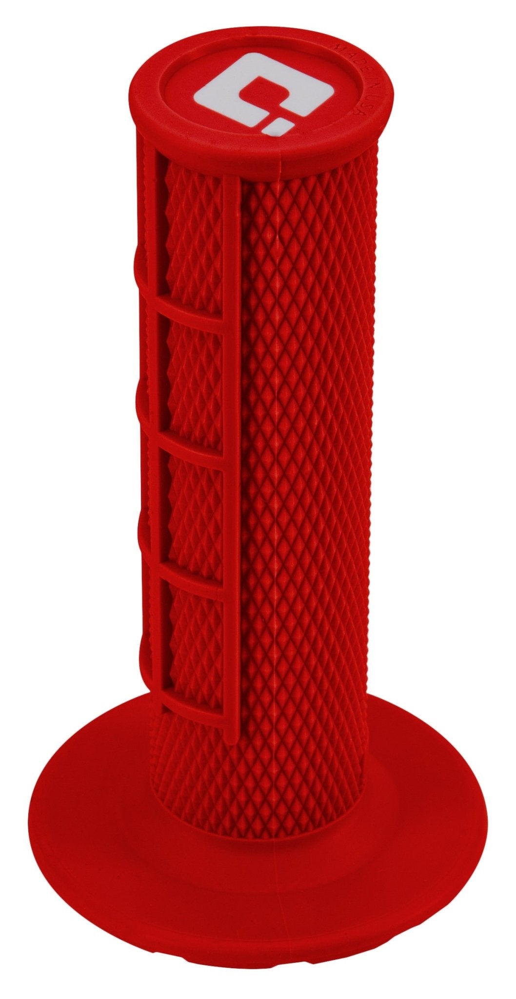 ODI Mini MX Half Waffle Grips Red (Part H01MMR) for 50cc Mini Bikes - Kelly Motorsports
