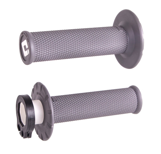 ODI MX V2 Lock On Grips No Waffle Graphite – Easy Install, Secure Fit for MX Bikes - Kelly Motorsports