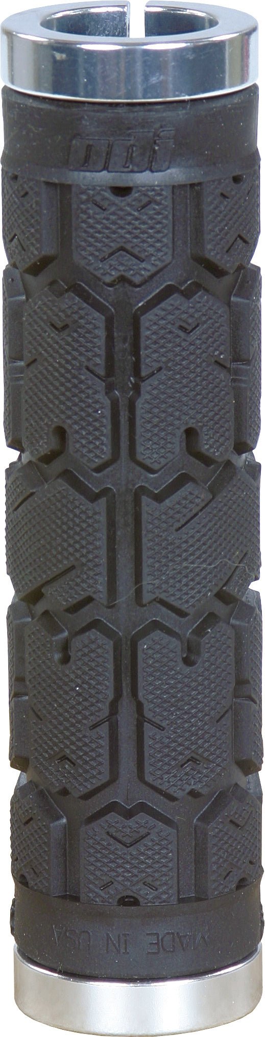 ODI Rogue No Flange Lock-On Grips Black/Silver 130mm – Enhanced Traction and Comfort - Kelly Motorsports