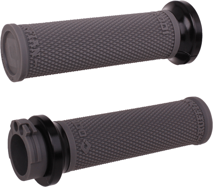 ODI Rufian Grips Cable 1 inch Graphite/Black for V-Twin Performance - Kelly Motorsports