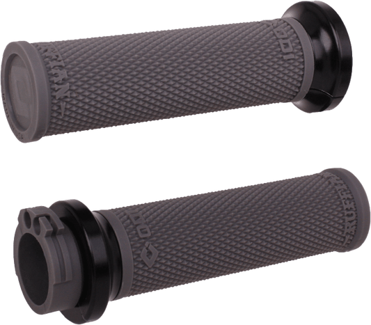 ODI Rufian Grips Cable 1 inch Graphite/Black for V-Twin Performance - Kelly Motorsports