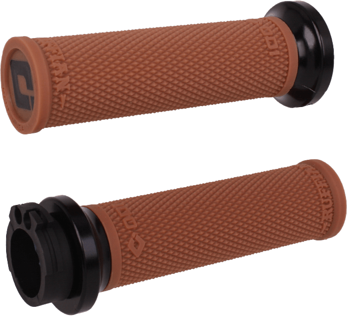 ODI Rufian Grips Cable 1 inch Gum Rubber/Black - Performance V-Twin Motorcycle Handlebar Grips - Kelly Motorsports