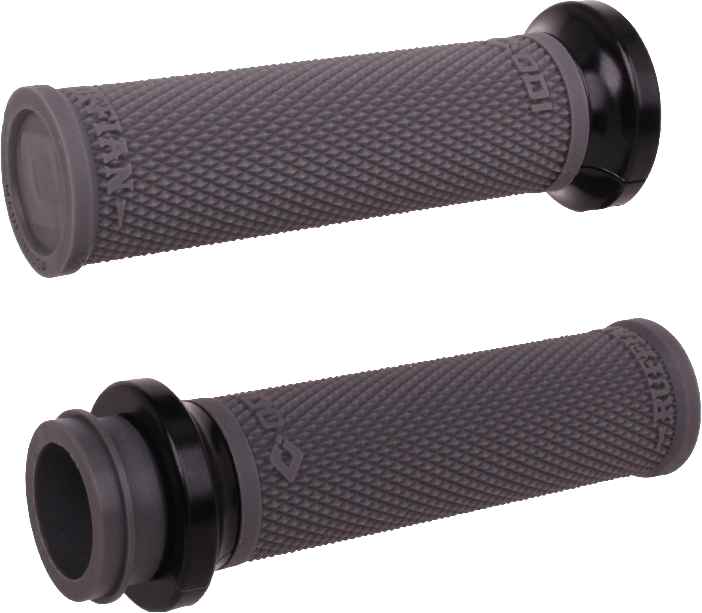 ODI Rufian Grips for Indian Tbw 1" Graphite/Black - Performance Motorcycle Handlebar Grips - Kelly Motorsports