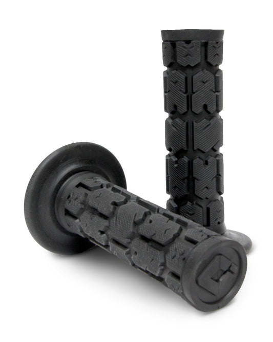 ODI Universal Lock-On Rogue Black Hand Grips for 7/8-Inch Handlebar with Clutch-Side Lock-On System H23URGB - Kelly Motorsports