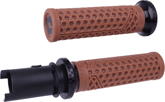 ODI Van's Lock On Grips with Gum Rubber & Checker Pattern for 2023-2024 Motorcycles - Kelly Motorsports