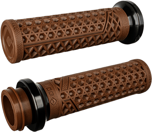ODI Vans Signature TBW 1-Inch Brown/Black Motorcycle Grip System - Kelly Motorsports