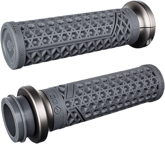 ODI Vans Signature Tbw 1-Inch Graphite and Gun Metal Motorcycle Hand Grips - Kelly Motorsports