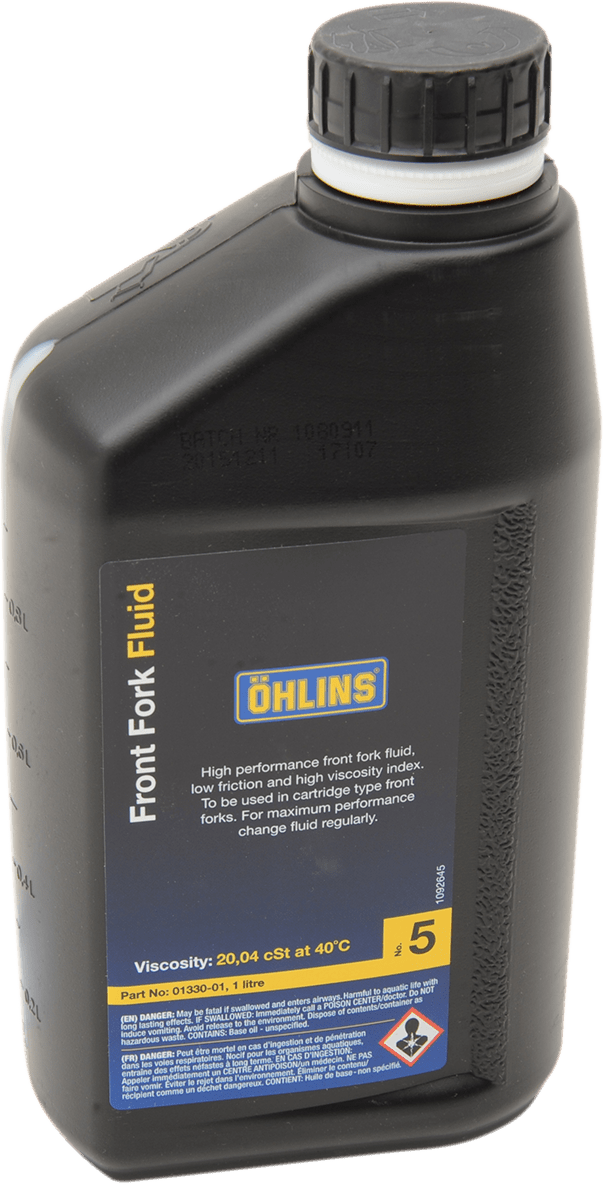 OHLINS 5WT Fork Oil - 1L 01330-01 - Kelly Motorsports