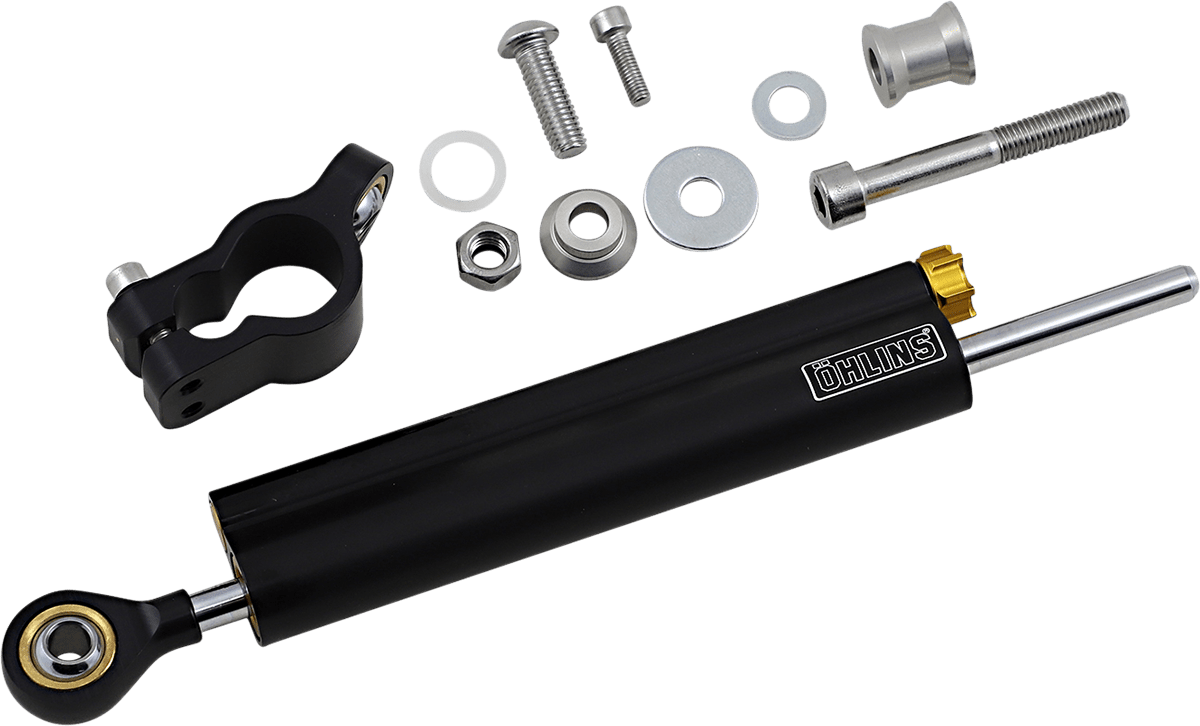 OHLINS Blackline SD 063 Universal Steering Damper for Enhanced Motorcycle Stability - Kelly Motorsports