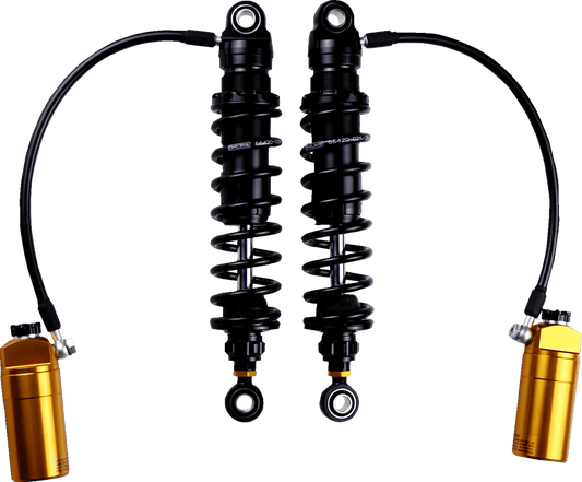 Ohlins STX36 Blackline Shock Absorber - 13 Inch Fully Adjustable HD 779 for Harley-Davidson Touring Bikes - Kelly Motorsports