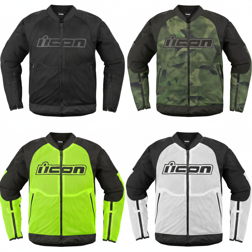 ICON Overlord3 Mesh™ Motorcycle Jacket w/D3O Impact Protectors