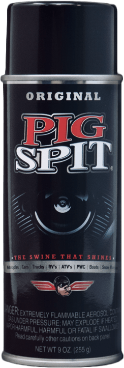 PIG SPIT Original Cleaner 9oz - Restores Faded Rubber, Chrome & More 6-Pack - Kelly Motorsports