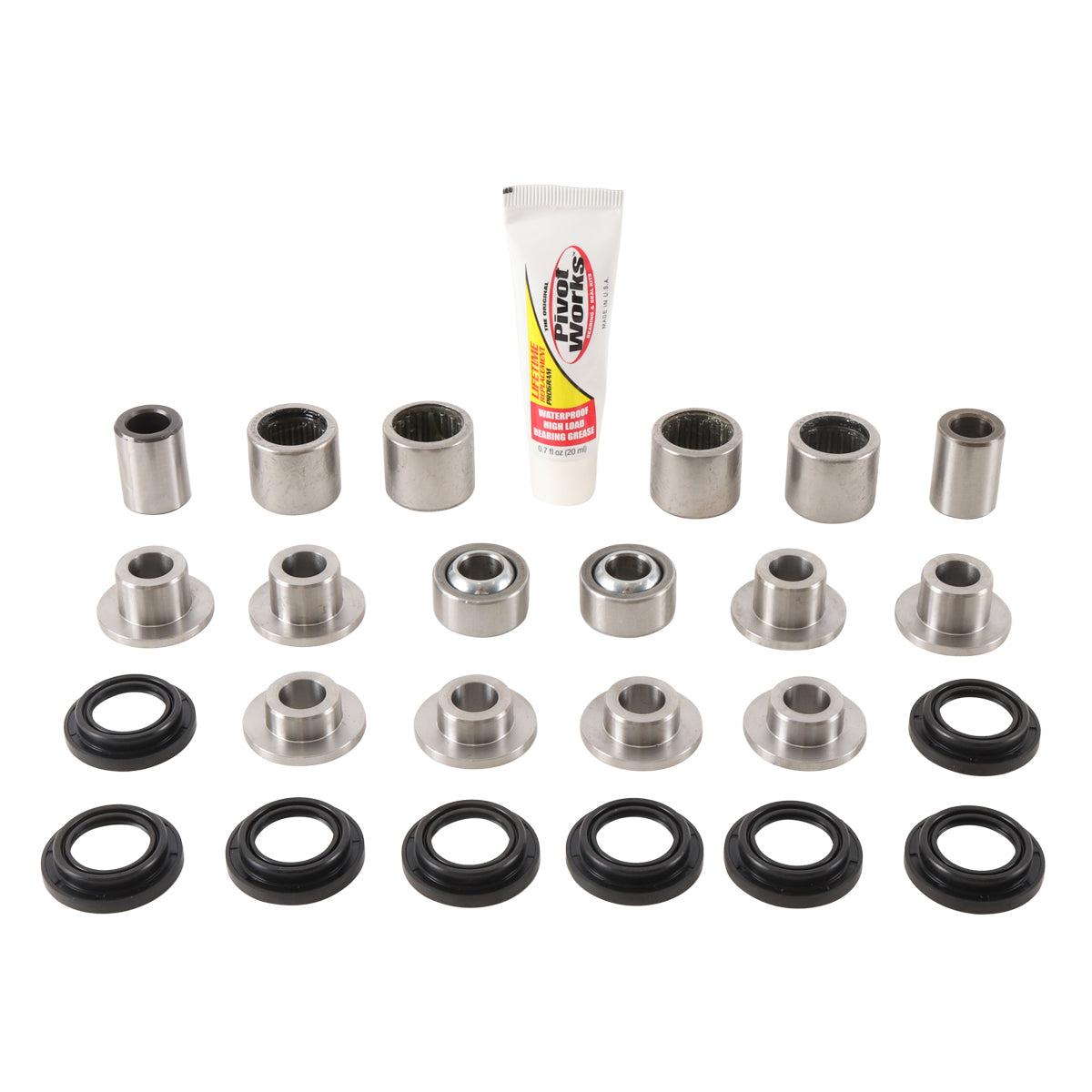 Pivot Works A Arm Bearing Kit for Kawasaki KVF650 Brute Force 4X4 and KVF700 Prairie 4X4 - Kelly Motorsports