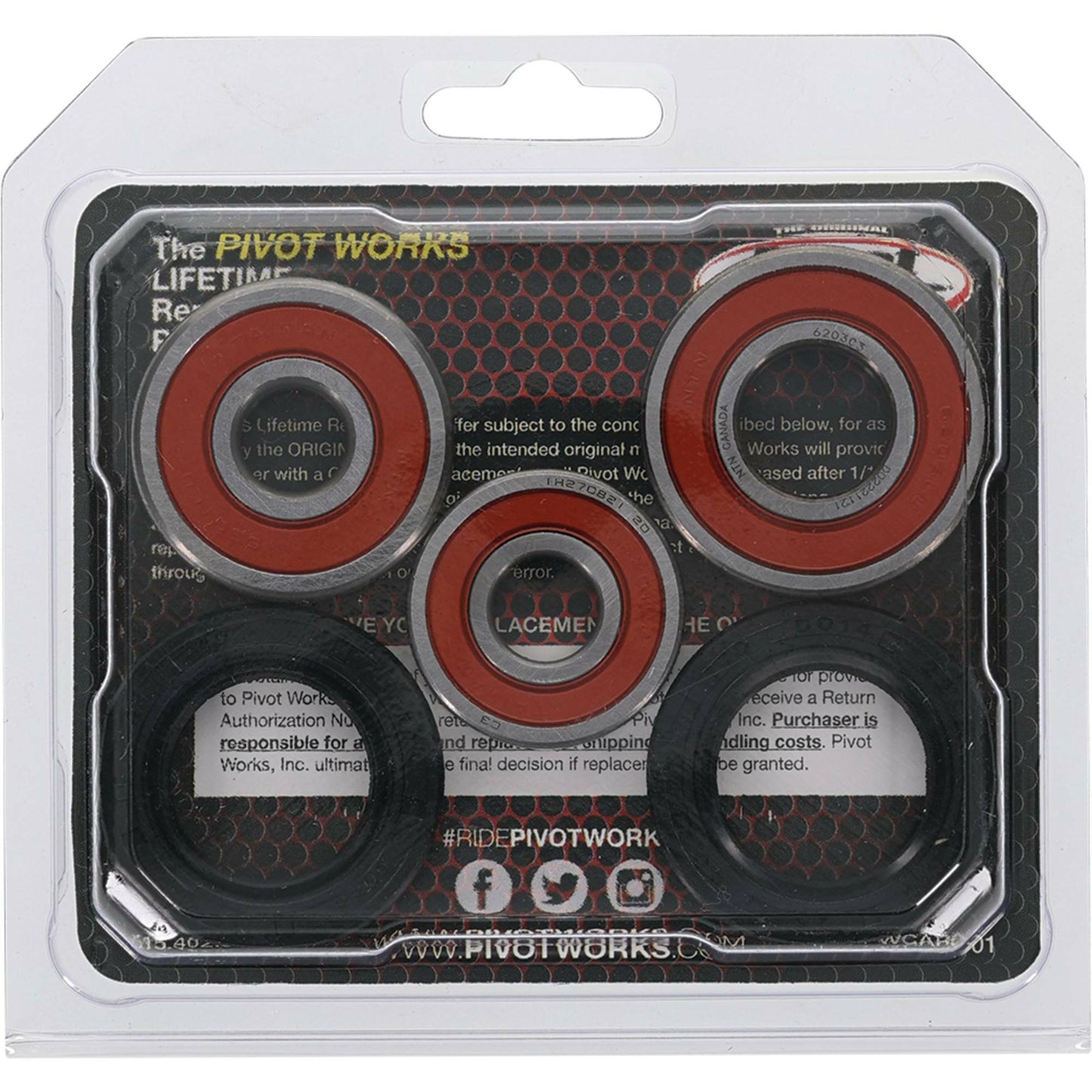 Pivot Works Premium Wheel Bearing Kit for Kawasaki KDX 80 and KE 100 Models - Kelly Motorsports