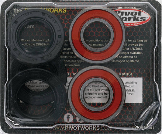 Pivot Works Wheel Bearing Kit Premium for Kawasaki KLF110, KLF185 & Suzuki Lt - F160 QuadRunner - Kelly Motorsports