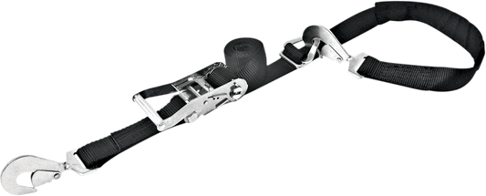POWERTYE MFG. 35282 Heavy - Duty 2 - Inch Black Tie - Down Axle Strap with Secure Locking Ratchet - Kelly Motorsports