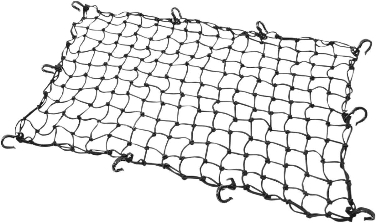 POWERTYE MFG. Adjustable Cargo Net Black Part 50362 – Secure Your Cargo with Durable ABS Plastic Hooks - Kelly Motorsports