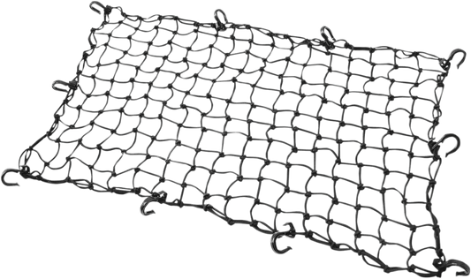 POWERTYE MFG. Adjustable Cargo Net Black Part 50362 – Secure Your Cargo with Durable ABS Plastic Hooks - Kelly Motorsports