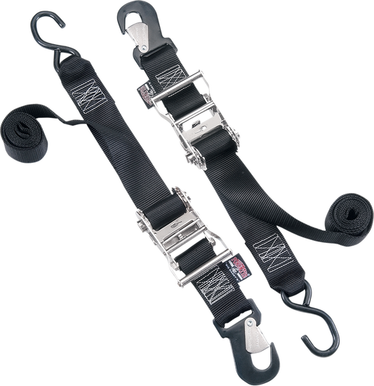 POWERTYE MFG. Big Daddy Tie - Downs 2 - Inch with Ratchet - Made in the USA, Part No. 32572 - Kelly Motorsports