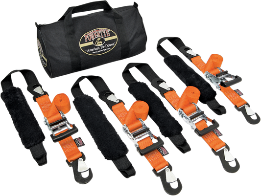 POWERTYE MFG. Big Daddy Trailer Kit - 2 - Inch x 6 - 1/2 Feet with Heavy - Duty Ratchet and Sheepskin Sleeve, Model TRAILERKIT - 109 - Kelly Motorsports