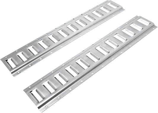 POWERTYE MFG. E - Track 36 - Inch Silver Zinc - Plated Steel - 2 Pack (Part Number 45303 - 2) - Kelly Motorsports